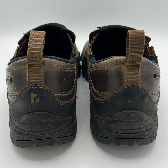 MERRELL SIZE 12 DARK EARTH BROWN SLIP ON LEATHER MOC J39577 main image 6